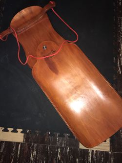 MOUNTAIN BOY SLEDWORKS SLALOM SLED Fast Handmade Wooden w/ full-pivot steer