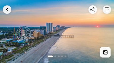 Oceanfront Condo Shorecrest Villa - North Myrtle Beach 2BR, kitchen June 5-7