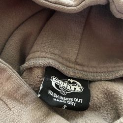 europhic graphic cropped hoodie size small