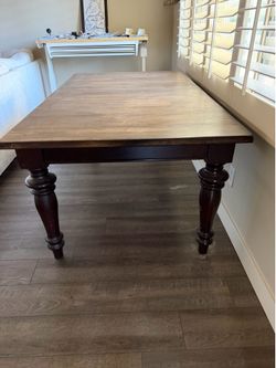 Solid wood table