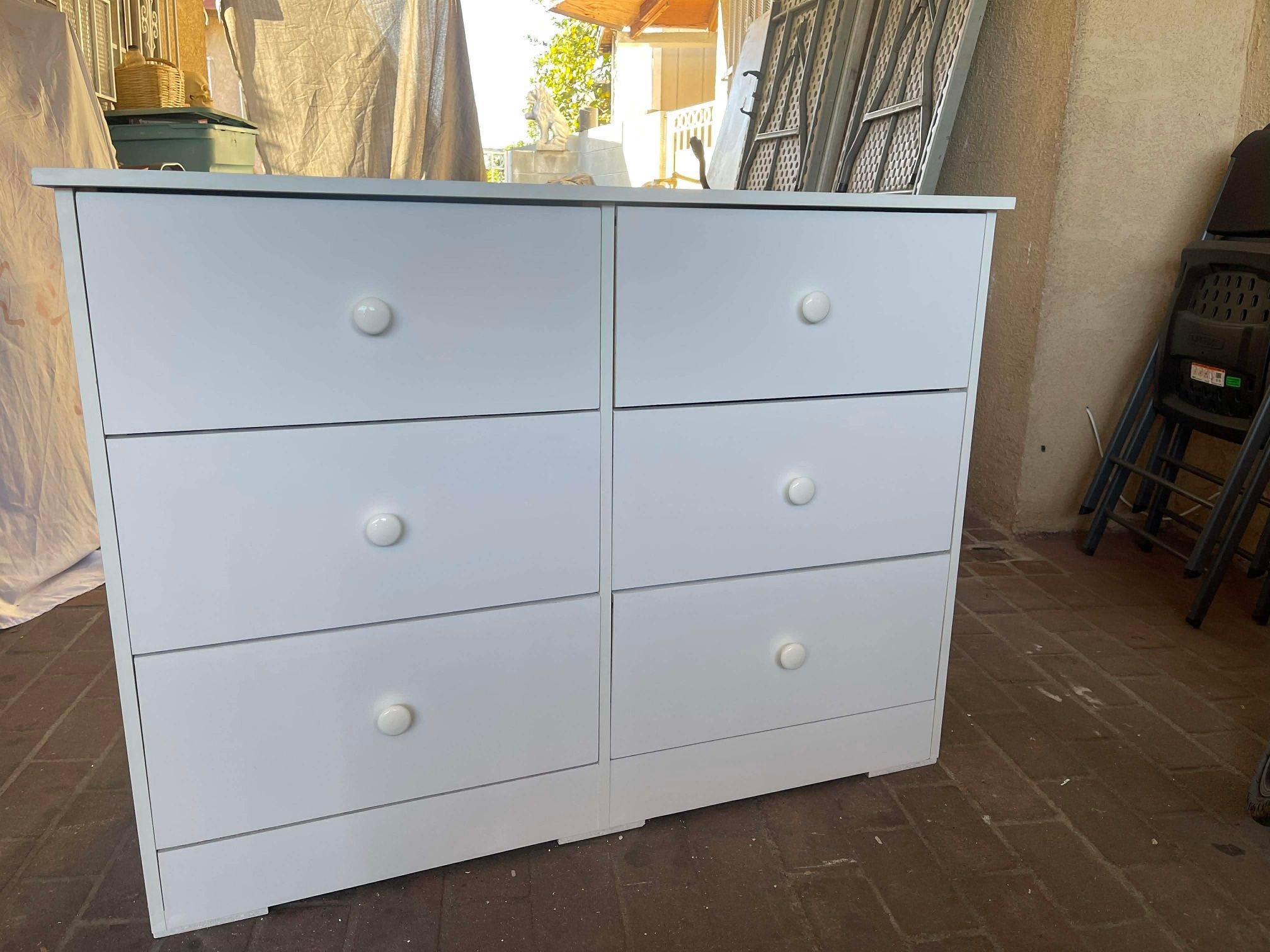 White 6 Drawer Dresser