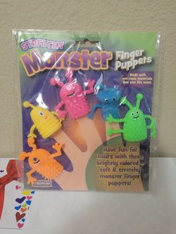 Stretchy Monster Finger Puppets