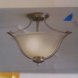 Portfolio semi flush fixture. New. Unused