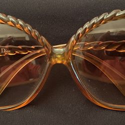 Christian Dior Vintage Sunglasses 1970’s 1980’s  Model 2063 10 Oversized BRAIDED