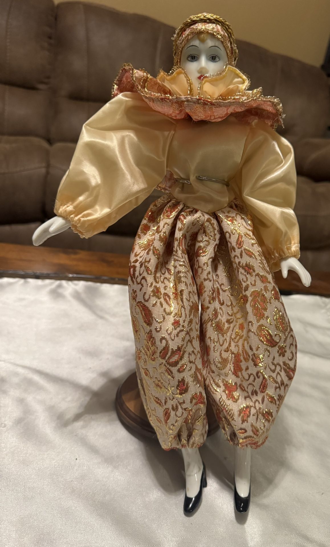 Collectible Porcelain Clown Doll