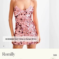 Pink sequin Dress Size 14/16 