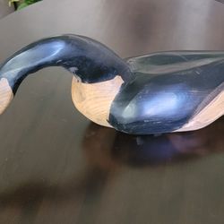 Rare, Signed, Vintage, Hand Carved , Solid Wood Goose