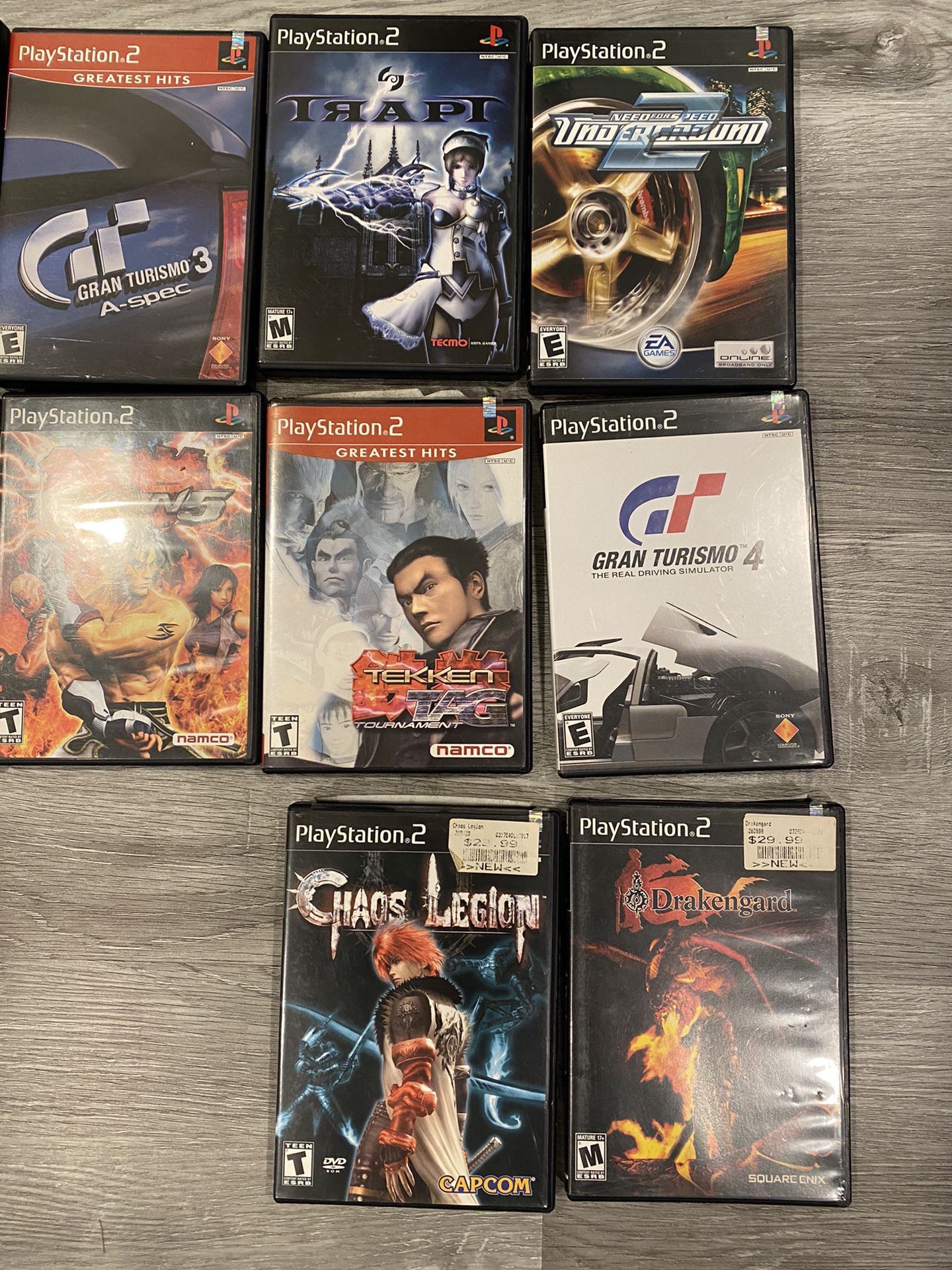 PS2 games for sale $10 each or..