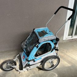 Single Child Bike Trailer-Stroller 