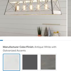 Antique White With Galvanized Accents