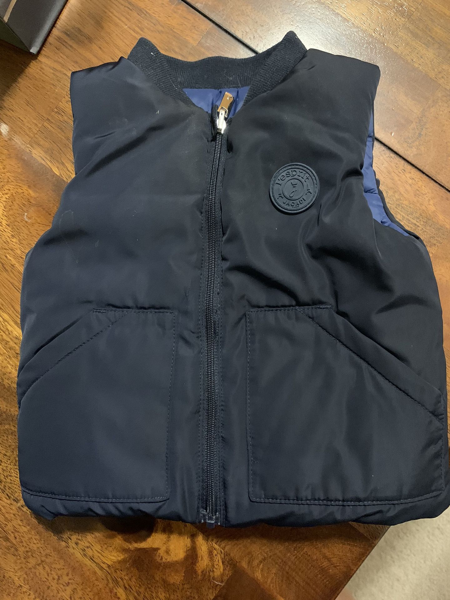 Jacadi Paris Reversible Infant Puffer Vest l Size 12 M