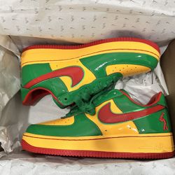 Nike Air Force 1 Low Concrete Boys Lucky Green Size 9