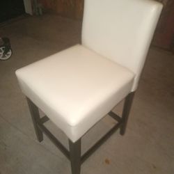 Brannew White Leather Chair
