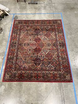 8'8" x 10'6" Karastan Rug Multicolor panel Kirman# 717 Original 700 Series Wool Rug