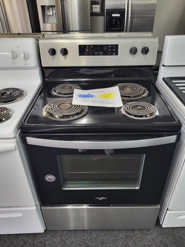 🎆4th Of July Sale! 2021 Like New Whirlpool Electric Range-Warranty Included
