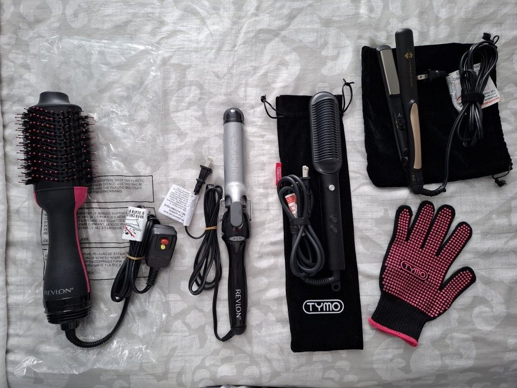 Hair style tools -Revlon, Jinri and Tymo-