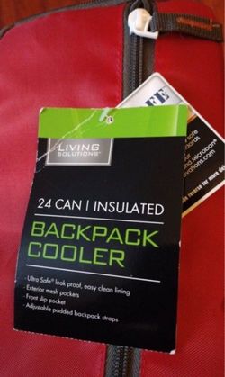 Living Solutions 24-Can Insulated Backpack Cooler