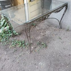 Cast Iron table 29H x 59L x 32W