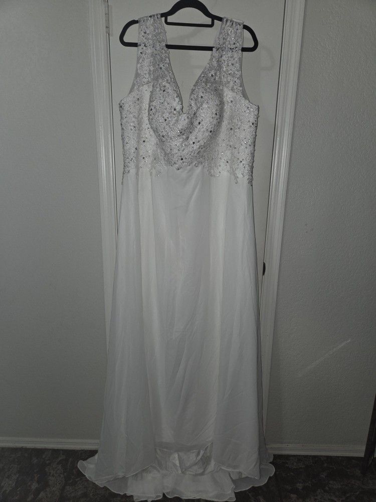 Plus Aline Wedding Dress Size 24W NO TRY ONS