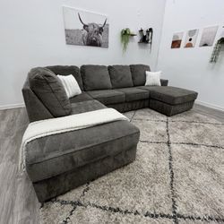 Gray Sectional Couch - Free Delivery 