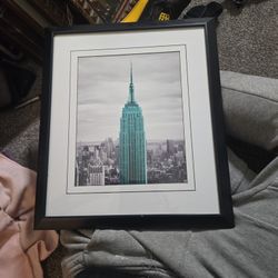 Empire State Building Photo Framed