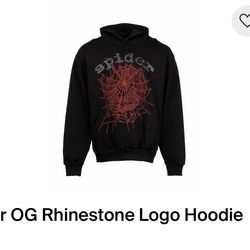 Sp5der Rhinestone hoodie Og