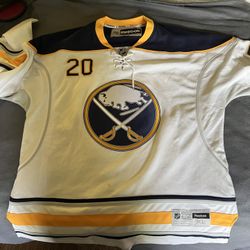 Mens XL #20 Rob Niedermayer Reebok White Away Premier Jersey 