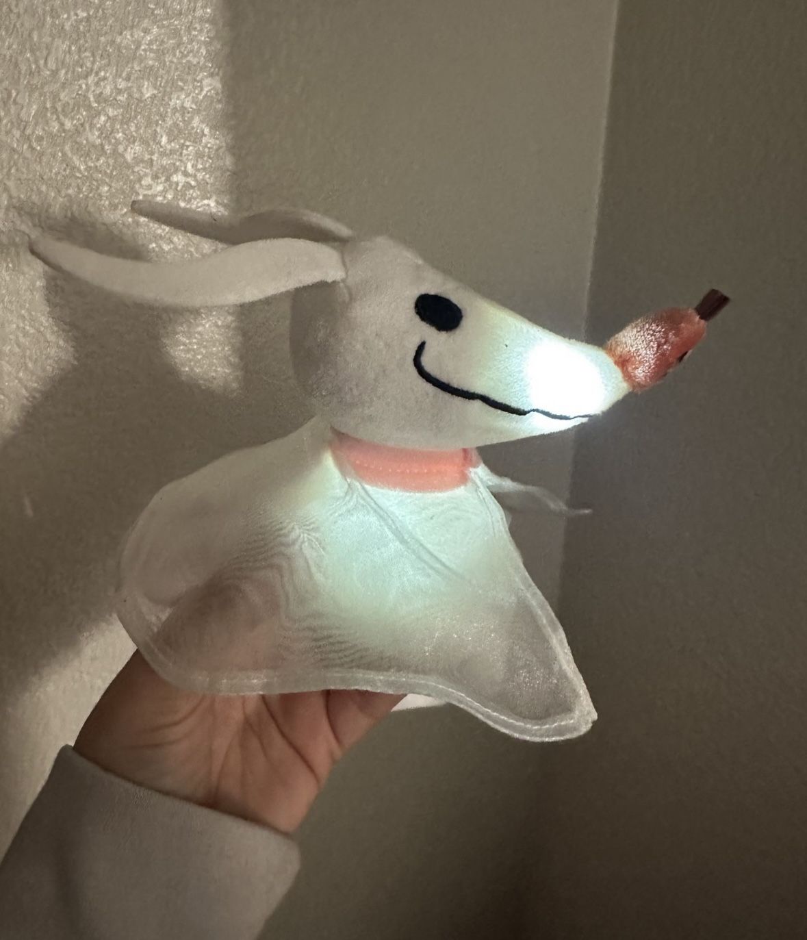 Nightmare Before Christmas Zero Shoulder Plush (lights Up!) Adorable!