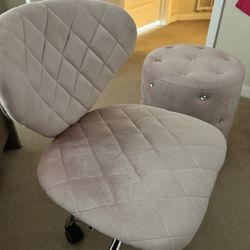 Blush Pink Desk/Vanity Chair