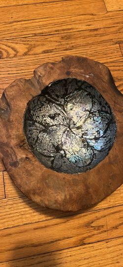 Real wood bowl