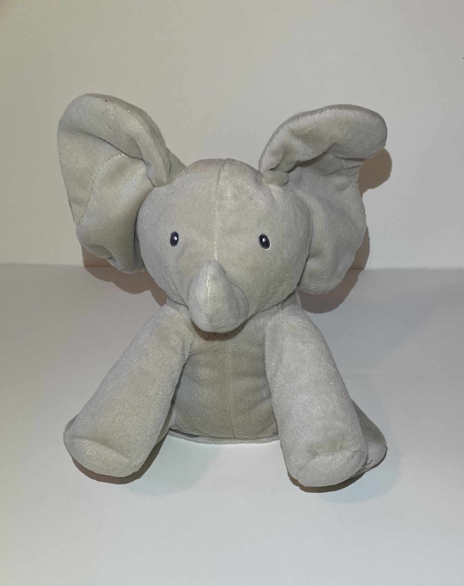 “Flappy” The Baby Elephant Stuffie Animated Plush, Gray, 12”