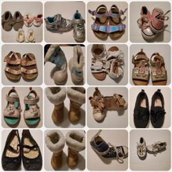 Baby Girl & Kid Shoes Sizes 7 & 8.  