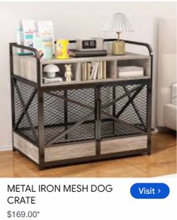 Dog crate furniture