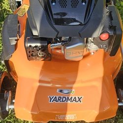 yardmax push mower with bagger