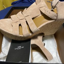 Coach Wedges Brand New 