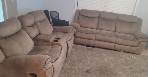 Reclining Couch & Loveseat
