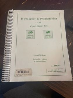 Introduction To Programming With Visual Studio 2015