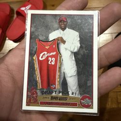 2003–04 Topps Draft Pick #1 rookie card of LeBron James,