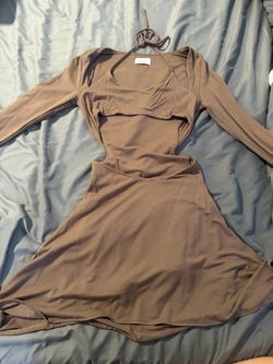 Oh Polly brown dress