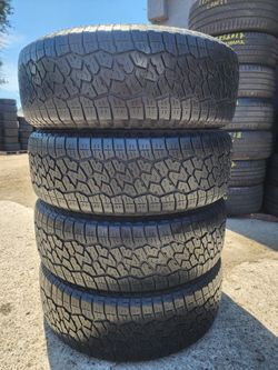 235 65R 17 FALKEN WILDPEAK A/T TIRES 2356517 USED TIRES (SET) MOUNT BALANCE INCLUDED