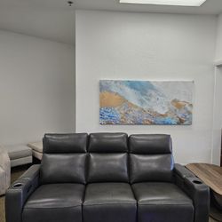 Leather Sofa Greymel 