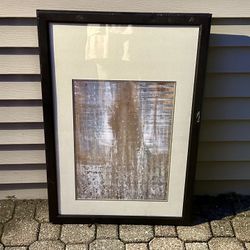 Large Framed Abstract Wall Art – 32” x 22.5”