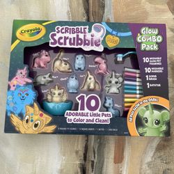 Crayola Scribble Scrubbies Glow Combo Drawing and Coloring Kit With Markers