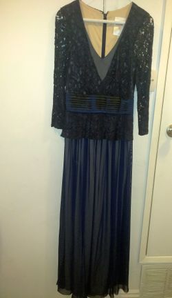 Dark blue lace dress new from macys