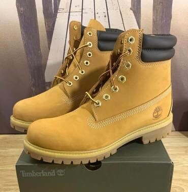 Authentic Timberland Premium 6 IN Waterproof Boot Wheat Nubuck Mens Size 11