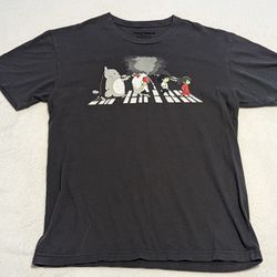 TeeTurtle Studio Ghibli / The Beatles Crossover Adult Medium Shirt