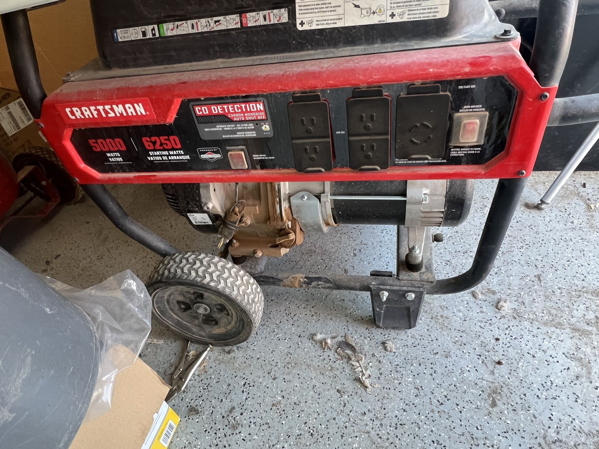 Craftsman generator