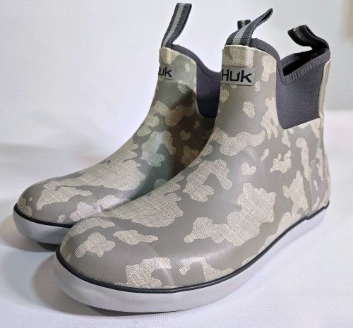 HUK Men's Rogue Wave Ankle Deck Boot Fishing Camo 11