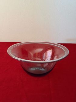 large oval glass bowl