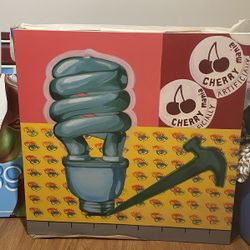 3x3 Foot  Streched Canvas 25$